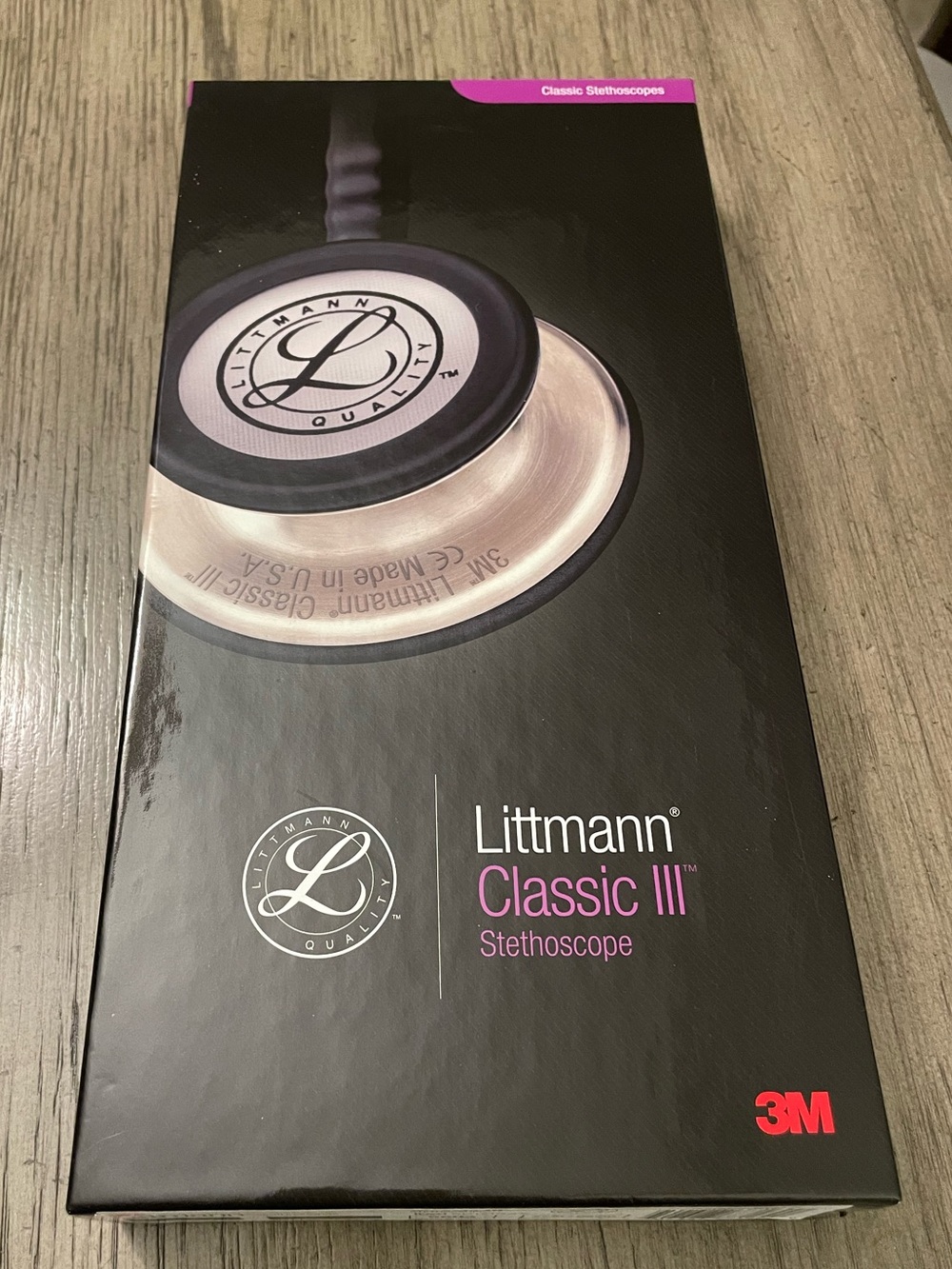 Littmann Classic III Stethoscope, black, like new.